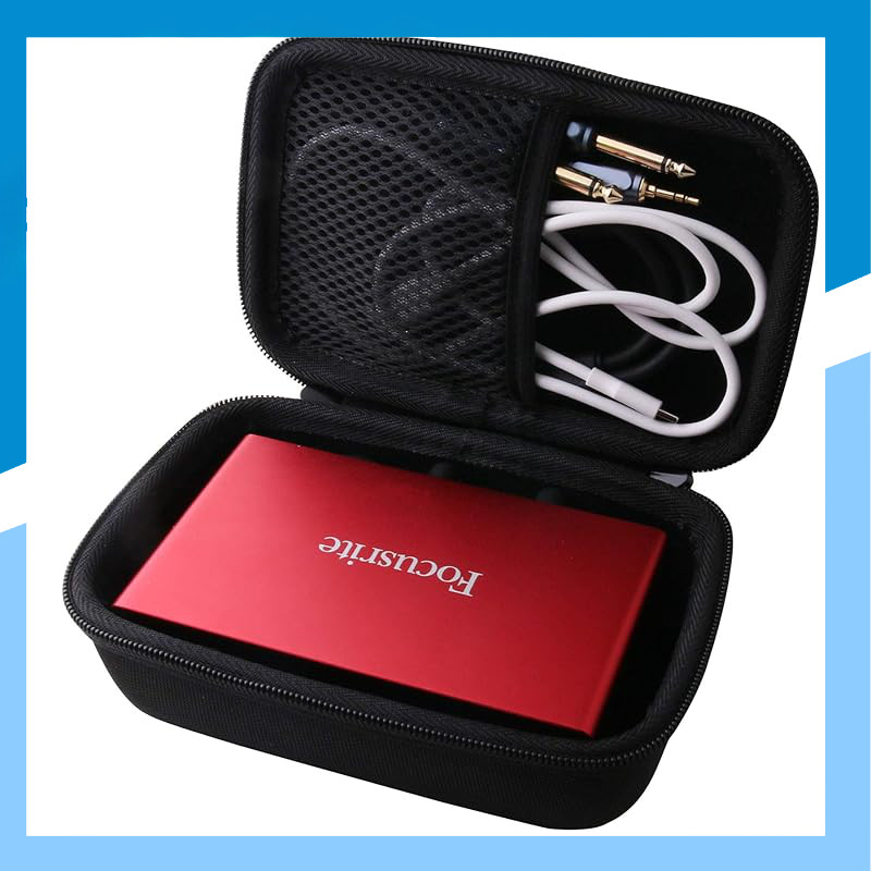 "Focusrite Scarlett 2i2 3rd Gen Audio Interface Protective Case - Durable Storage Solution by WERJIA