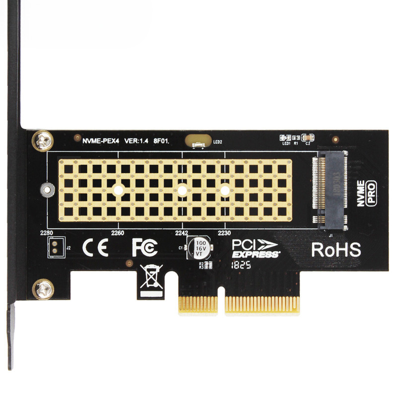 BTBcoin SK4 M.2 NVMe SSD NGFF TO PCIE X4 อะแดปเตอร์ M คีย์อินเทอร์เฟซการ์ดรองรับ PCI Express 3.0 x4 2230-2280 ขนาด m.2 ความเร็วเต็ม