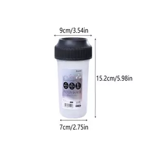 (time) 400 ML Fitness Shaker Cup สําหรับผู้ชายและผู้หญิงกีฬาโปรตีนผง Milkshake ถ้วยผสมสุขภาพและความงาม Home Goods (TH)