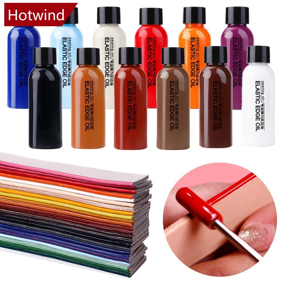 HTT 30ml Matte Leather Edge Paint Elastic Edge Coating for Leather Bag Edge Finishing Paint หรือ DIY