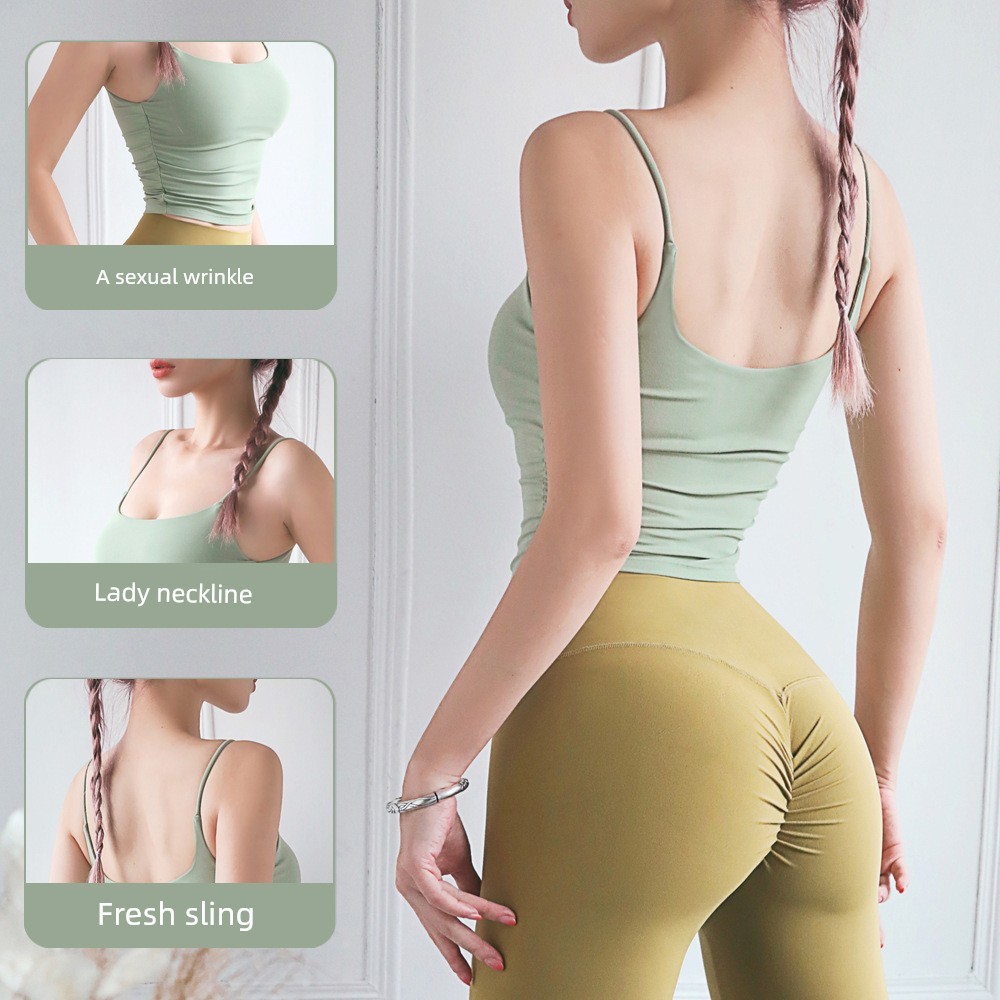 sport bar ผู้หญิง sport bra เสื้อกั๊กสำหรับพิลาทิสและสลิง