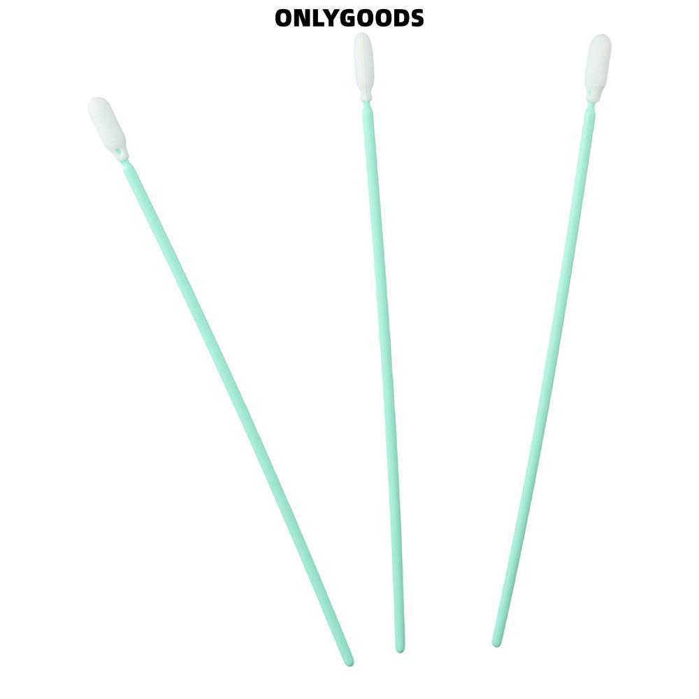 ONLYGOODS 100 ชิ้นทําความสะอาด Swabs, 16 ซม.สีเขียวโฟม Swabs, ยาว 6.3 เช็ด Swab Inkjet Printer
