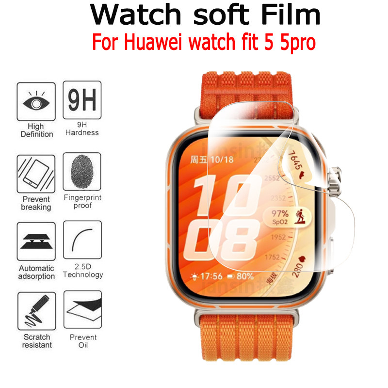 1-2pcs ฟิล์มป้องกันไฮโดรเจ ลสําหรับ Huawei Watch Fit 5 5 pro