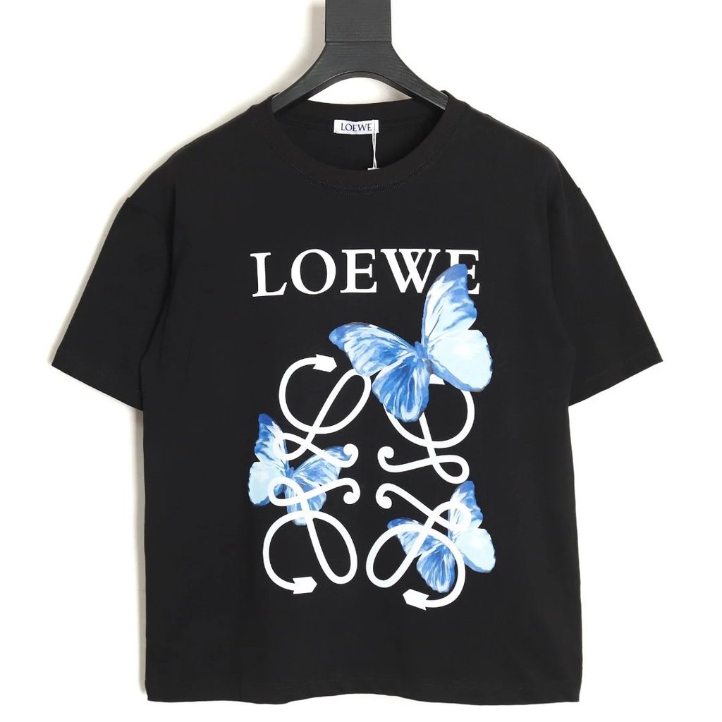 Loewe Loewe Loewe 24SS Butterfly เสื้อยืดแขนสั้น