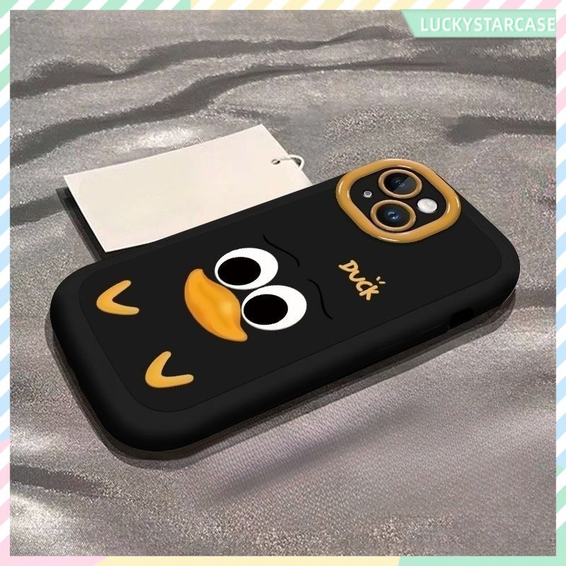 การ์ตูนน่ารักขนาดเล็กเป็ดใหญ่ตาดูเดิล เคส Vivo Y91C Y20A Y35 Y02T Y12S Y21 Y21S Y17 Y01 Y15s Y12 Y15 Y20 Y02 Y20i Y21T
