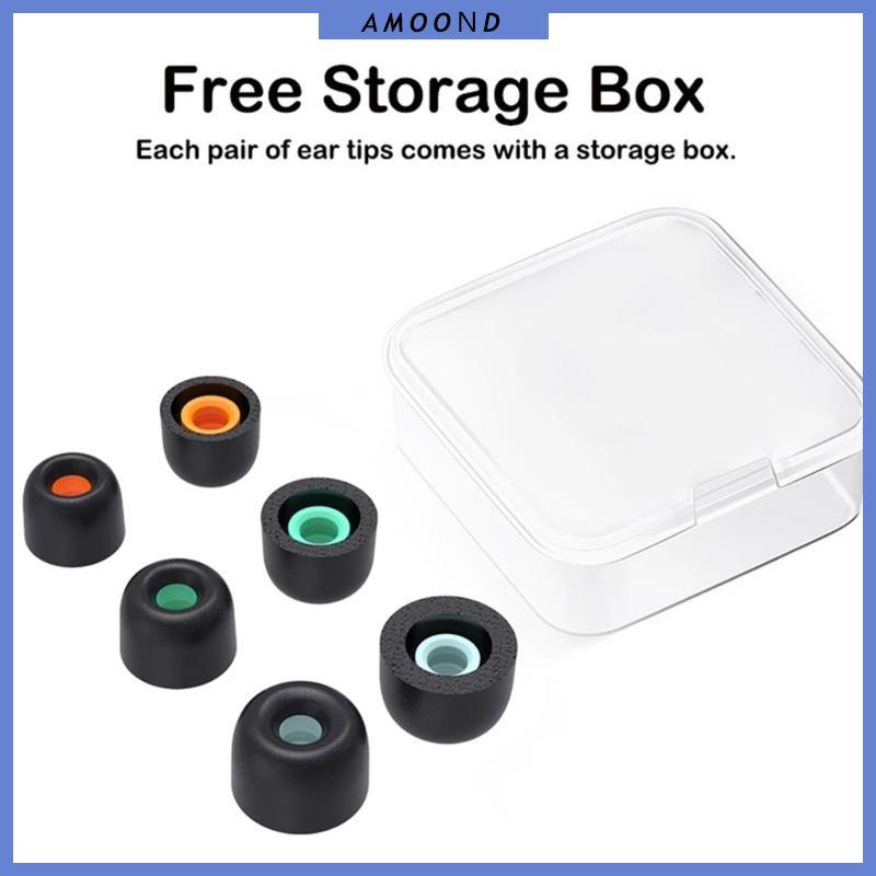 AMOOND Earbuds Eartips Pads สําหรับ WF-1000XM4 Memory Foam Eartips หูฟัง Ear Tips