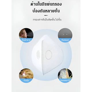 🛡️หน้ากากกรองคาร์บอน🛡️แว่นตาป้องกันฝุ่นและสารกำจัดศัตรูพืช / หน้ากากแบบถอดได้ ป้องกันฝุ่น PM2.5 ระบายอากาศได้ดี / หน้ากากสำหรับปั่นจักรยานกลางแจ้ง / ซักได้ / พร้อมกรองฝุ่นสำหรับกีฬา