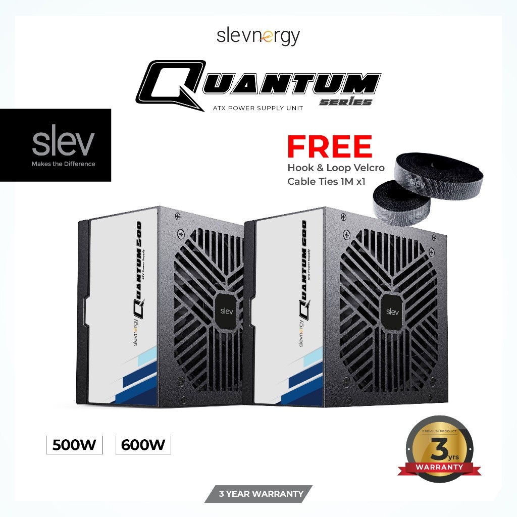 แหล่งจ่ายไฟ Slevnergy Quantum 500/600(500W/600W)