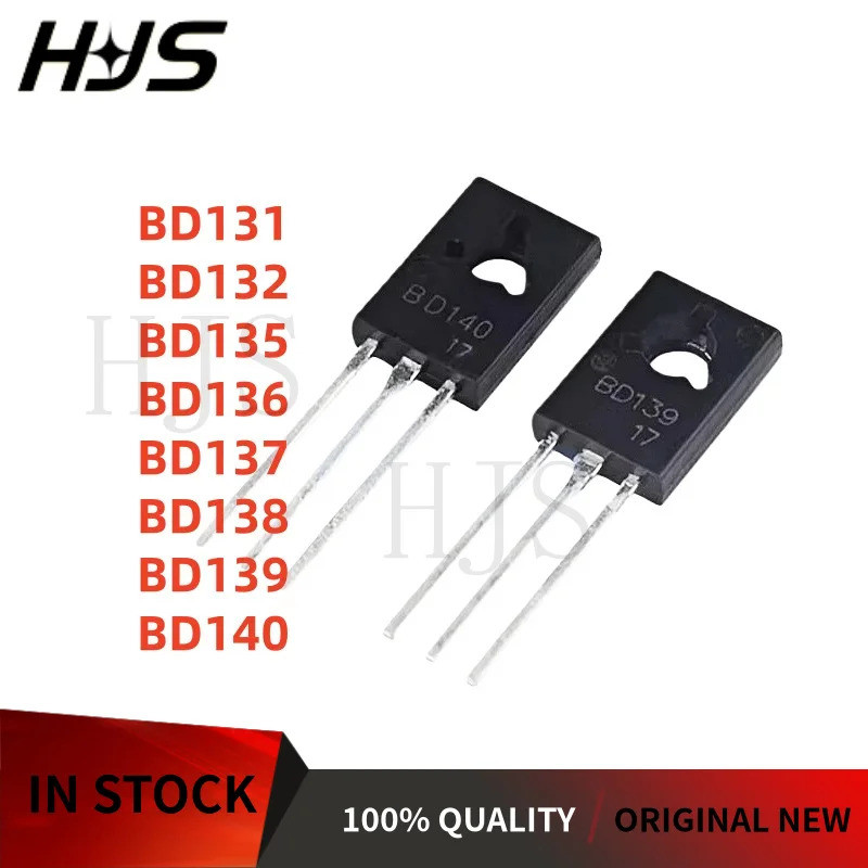 100 ชิ้น/ล็อต BD136 BD135 BD132 BD140 BD138 BD137 BD139 BD131 TO-126 Power Triode ทรานซิสเตอร์ในสต็อ