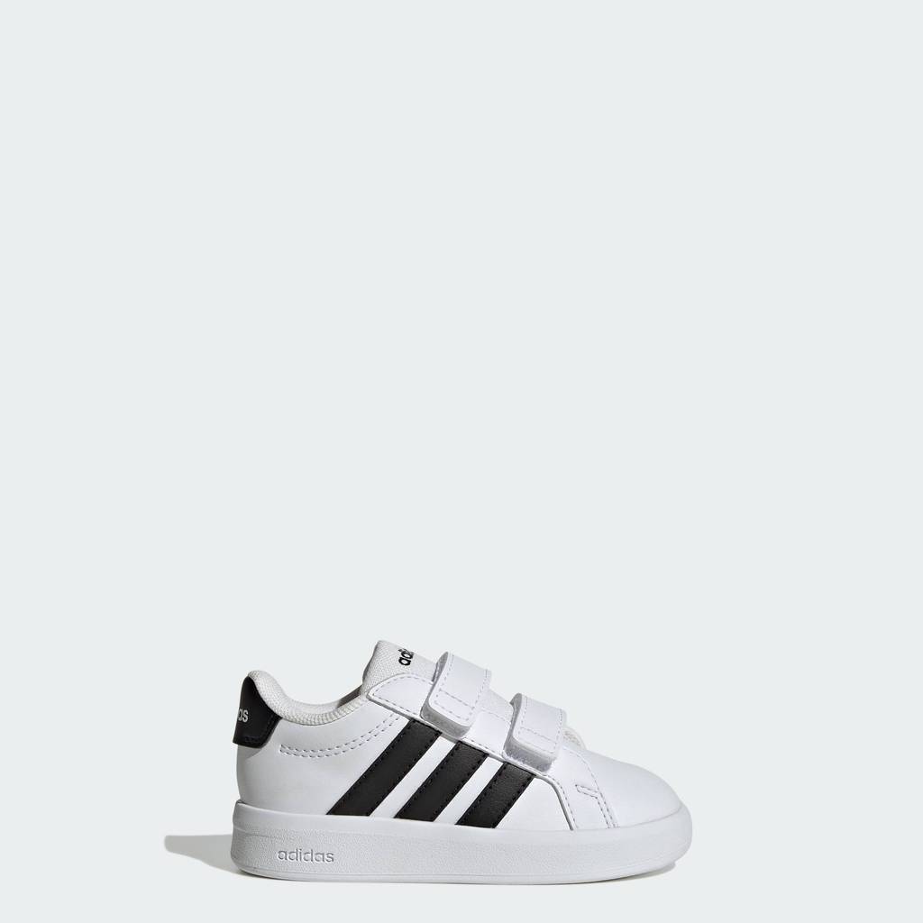 adidas ไลฟ์สไตล์ รองเท้า Grand Court 3.0 สำหรับเด็กเล็ก เด็ก สีขาว HP3534