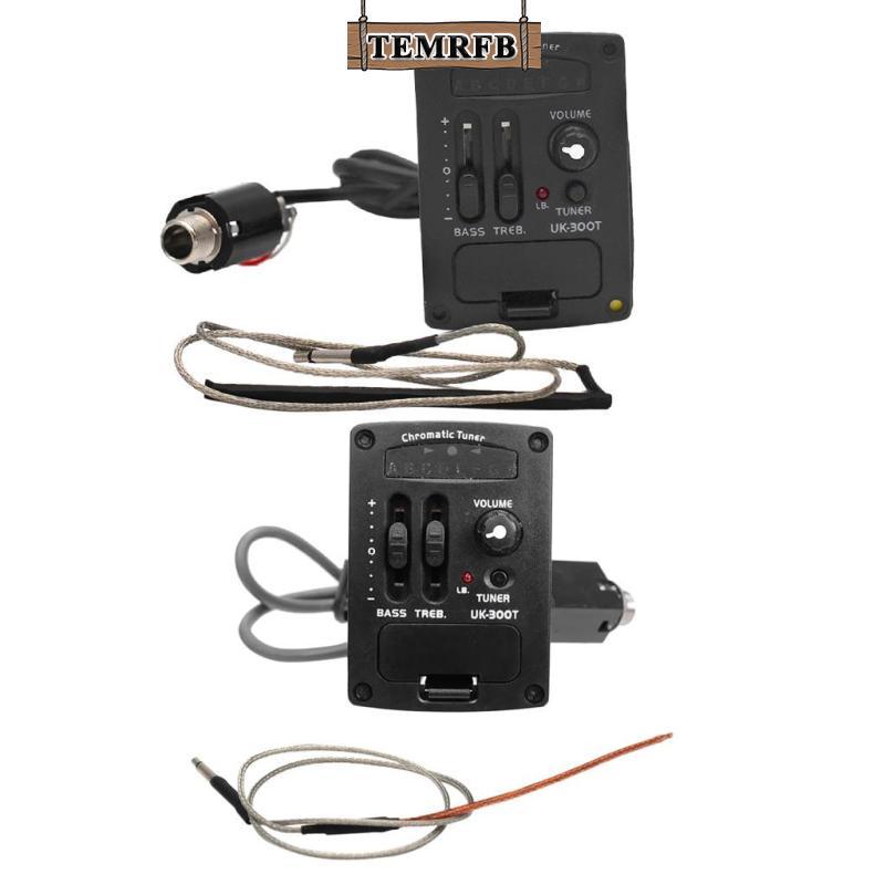 [temrfb] UK-300T 2 Band EQ Piezo Pickup, Ukulele Chromatic Tuner สําหรับกีตาร์ Ukulele