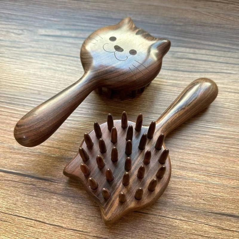 【ks0695.th】 正品高颜值按摩梳用头皮头部经络按摩气垫女士专用保健梳Authentic high-value massage comb for household scalp and head