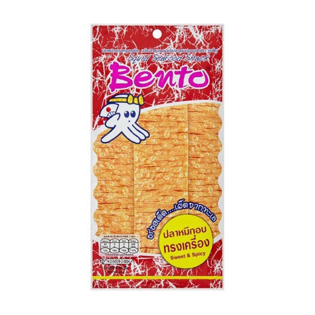เบนโตะ หมึกอบทรงเครื่อง (Bento Squid Sweet & Spicy 22g.)