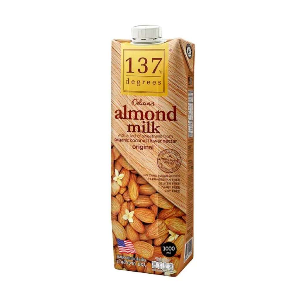 137ดีกรี นมอัลมอนด์ดั้งเดิม (137 Almond Milk Original 1ltr.)