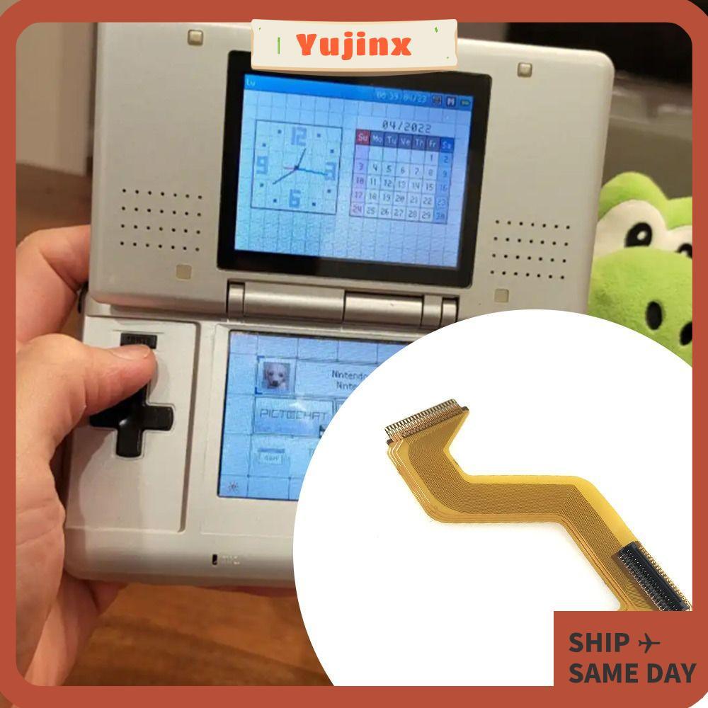 YUJINX สายหน้าจอ LCD, อะไหล่ DIY ริบบิ้นหน้าจอด้านบน, เปลี่ยนซ่อมสายริบบิ้น LCD สําหรับ NDSL/ DS Lit