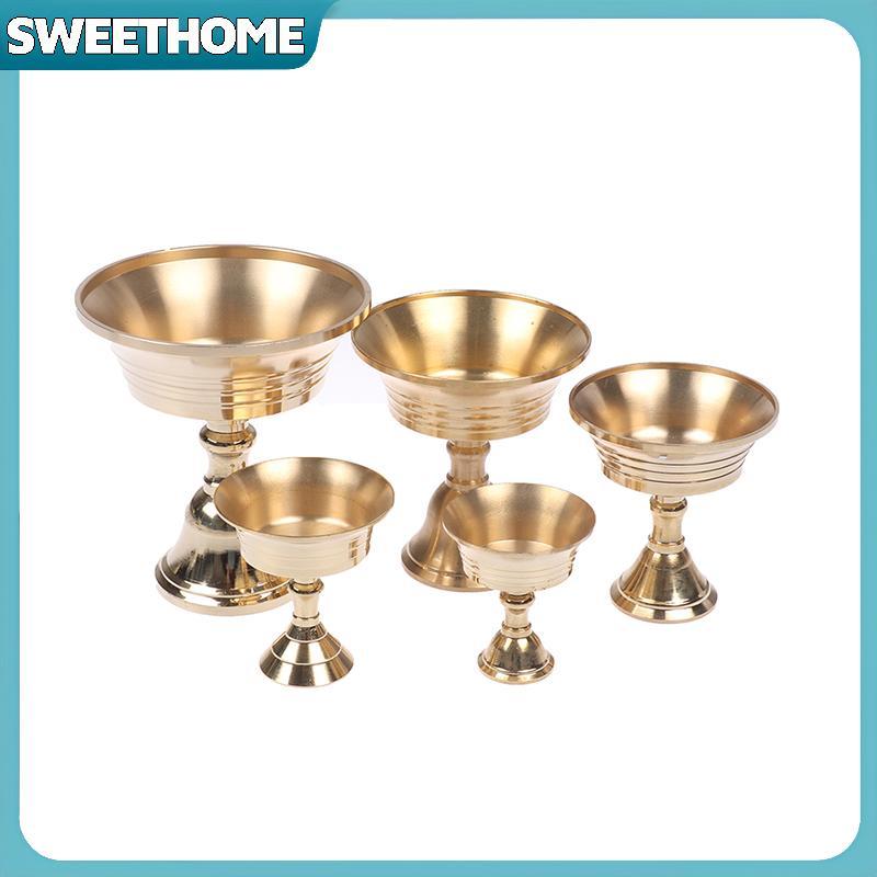 SWEETHOME เชิงเทียนโลหะผสมทองแดงสีทองหลายขนาด Candlesti Candelabrum ตกแต่งบ้าน