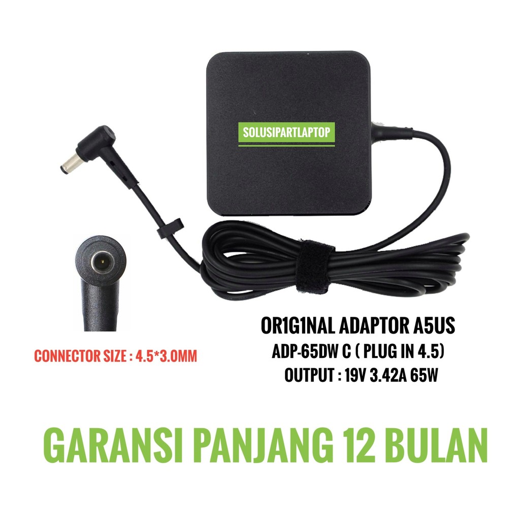Asus Pro 19V 3.42A อะแดปเตอร์ชาร์จ 4.5 X 3.0 mm 65W p2540 P1440 ORIGINAL