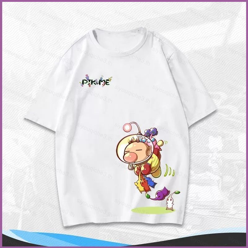 เสื้อยืดฤดูร้อน Pikmin 4 นุ่มสบาย สวมใส่ได้ทุกวัน