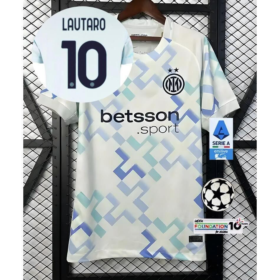 25/26 เสื้อฟุตบอลแขนสั้นรุ่น Inter Milan away ไซส์ S-4XL