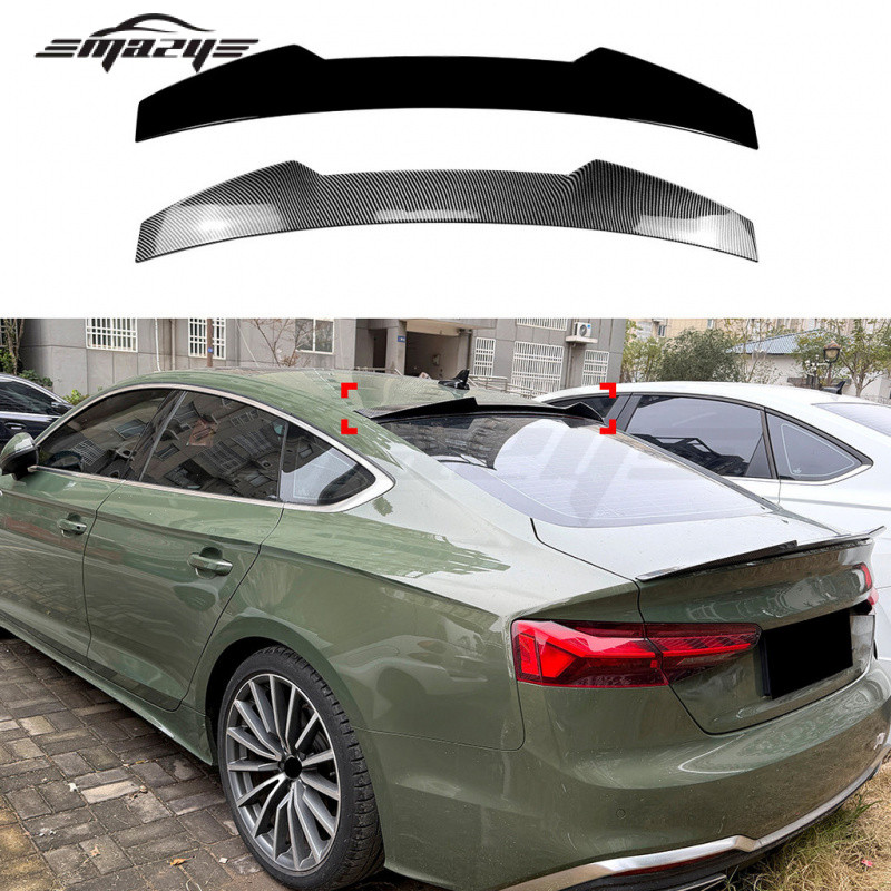 เหมาะสําหรับ Audi A5 S5 RS5 F5 Four-Door Sportback 2017-24 Top Wing สปอยเลอร์การปรับเปลี่ยน