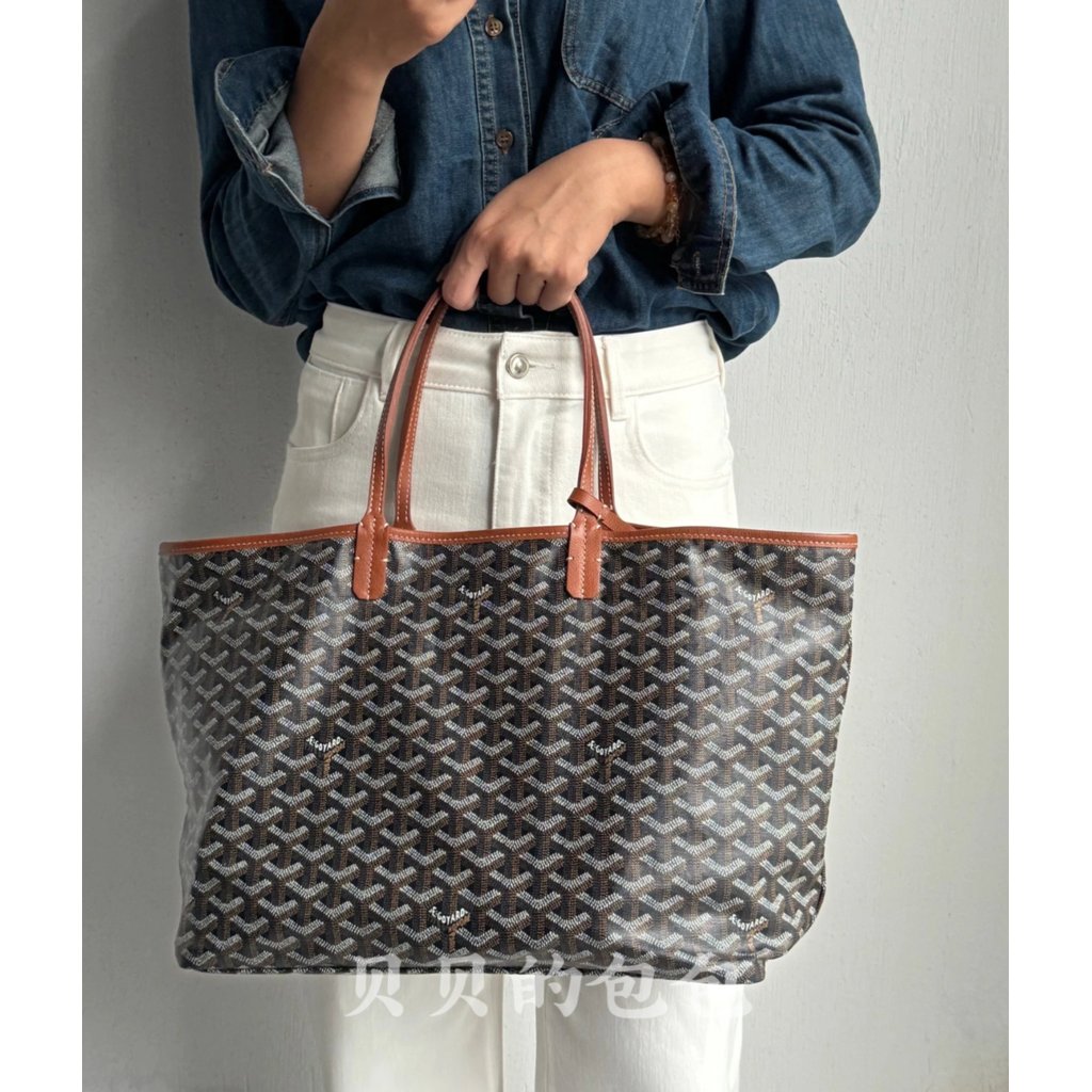 GOYARD สไตล์ กระเป๋าสะพายไหล่.Canvas ผสมผสานด้วยหนังแท้ สำหรับผู้หญิงและผู้ชาย