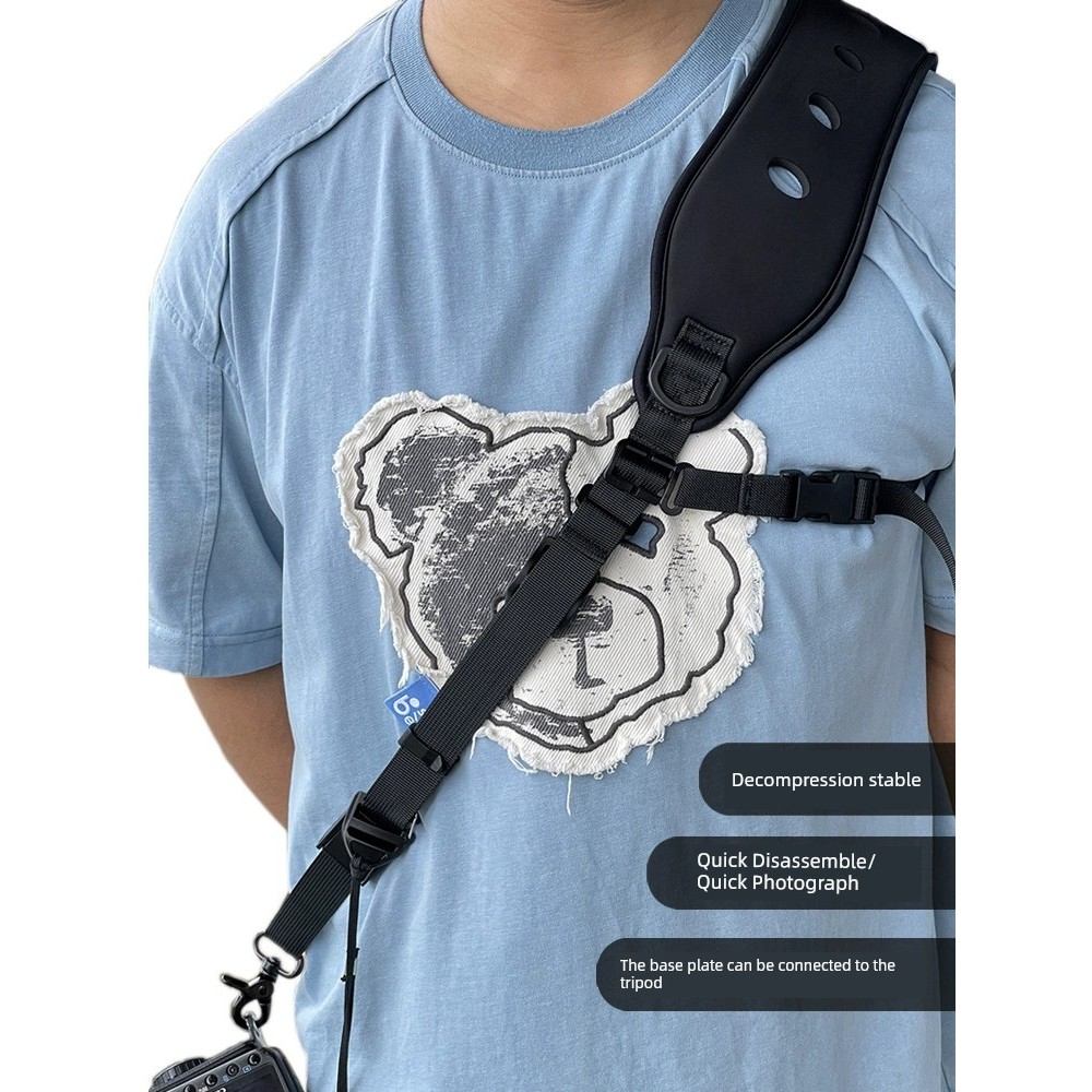 SLR Decompression Quick Release Strap เหมาะสําหรับ Canon 5D4 R6 Sony A7R4 Nikon Micro-Single Camera 