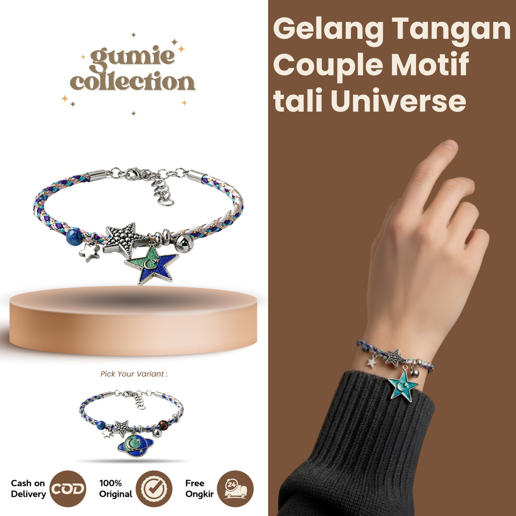 GC - ICON UNIVERSE FASHION KOREA BRACELET / BESTIE KOREAN STRAP BRACELET / COUPLE BRACELET