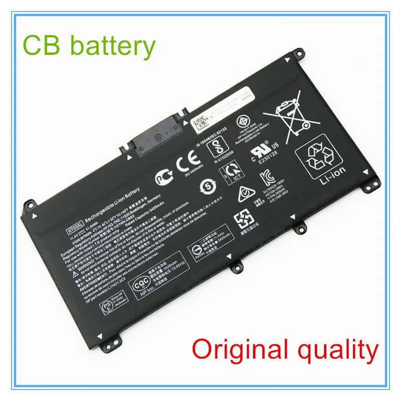 แบตเตอรี่คุณภาพเดิมสำหรับ15-DA0033WM 15-DA SERIES HT03XL 11.1V 41.Wh L11119-855 14-CE0034TX