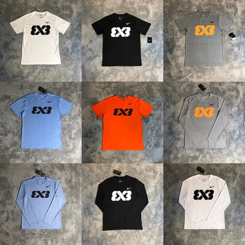 FIBA3X3 Master Game Sponsor Player รุ่นยืดแขนสั้น World Three-to-Three Quick-Drying เสื้อยืดชุดฝึกซ้