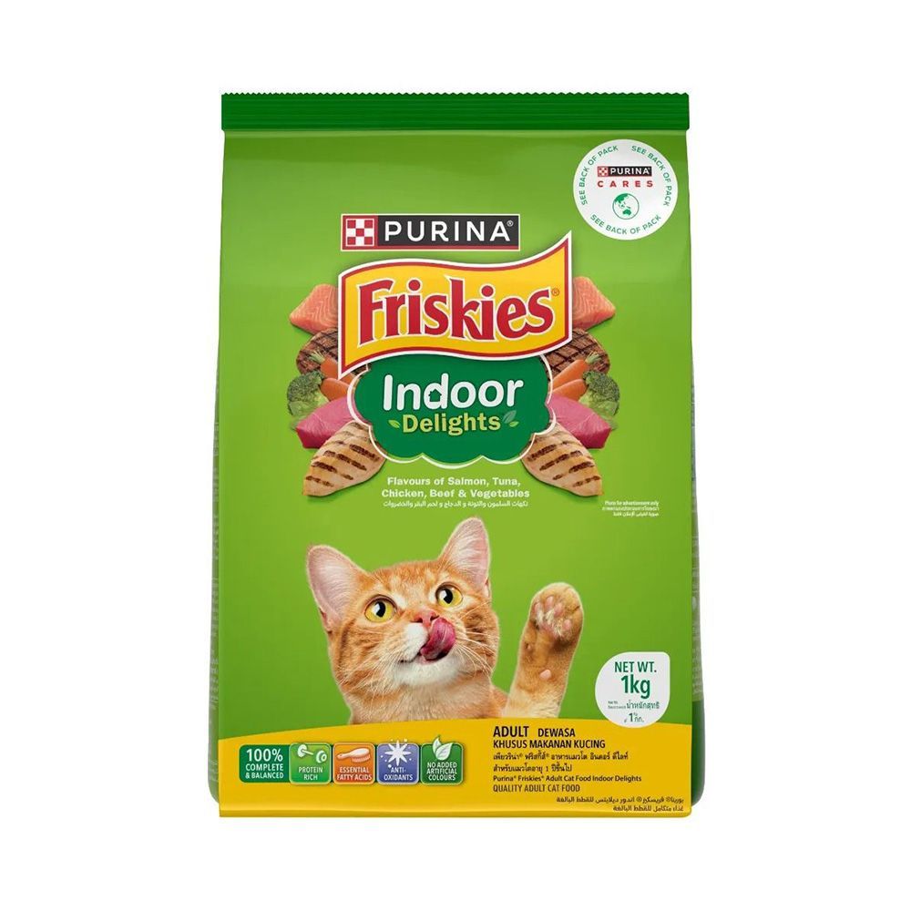[สินค้าส่งด่วน] ฟริสกี้ส์ อินดอร์ ดีไลท์ 1 ก.ก. FRISKIES INDOOR DELIGHTS 1 KG ราคาถูก Shopee Lazada
