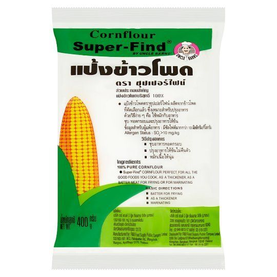 [สินค้าส่งด่วน] ซุปเปอร์ไฟน์แป้งข้าวโพด 400ก. SUPER-FIND CORNFLOUR 400G.
