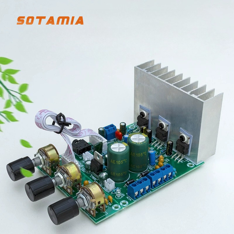 SOTAMIA TDA2050 TDA2030 ซับวูฟเฟอร์ 30W + 15Wx2 2.1 Channel Class AB Amplificador ลําโพงเครื่องขยายเ
