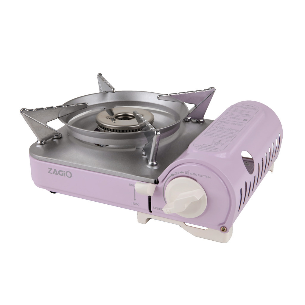 ZAGIO เตาแก๊สปิกนิกรุ่น ZG-1558 สีม่วง ยอดนิยม