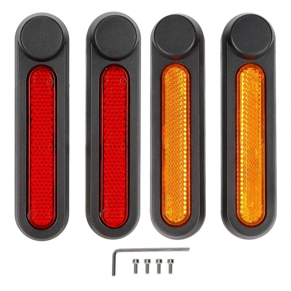ความปลอดภัยและสไตล์รวมแถบสะท้อนแสง ABS ฝาครอบด้านข้างสําหรับ Ninebot F2 F2 Plus