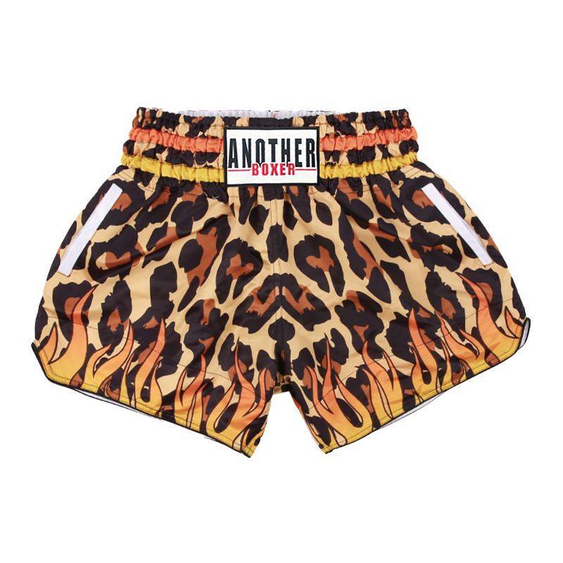 Leopard Print Muay Thai Shorts Comprehensive Fighting Training Boxing Pants Leopard Print Muay Thai 