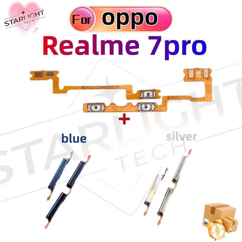 ปุ่มปรับระดับเสียงพลังงาน flex สําหรับ Realme 7i C17 RMX2103 RMX2101 ON OFF ปุ่มสวิตช์สายริบบิ้น