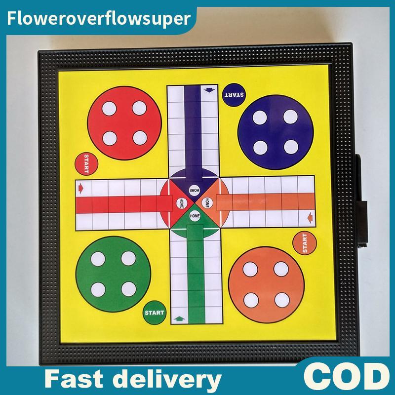 FSMY 5 In 1 Chessmen Cheers Magnetic Board Game Flying Chess Flight Puzzle Set ของเล่นเพื่อการศึกษาส