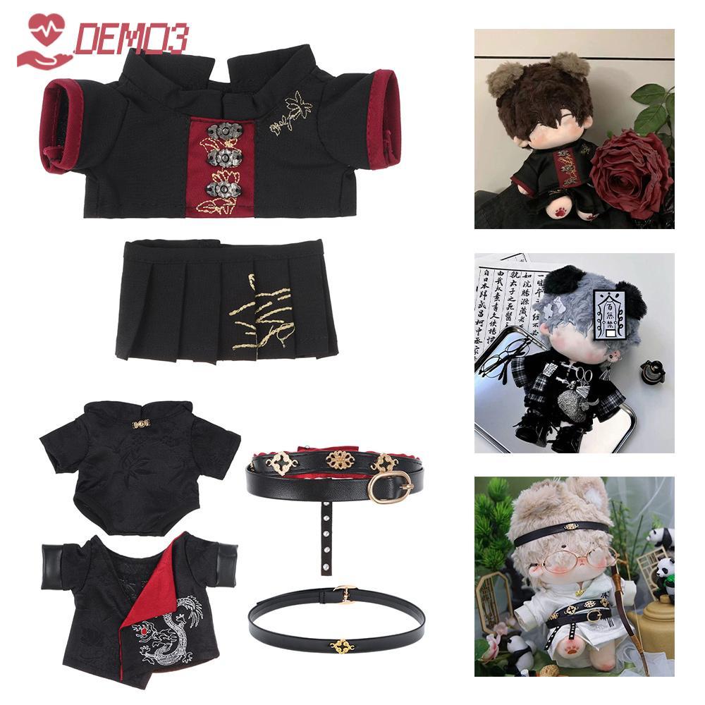 เดโม3 เสื้อผ้าตุ๊กตา,20ซม หลากสี ตุ๊กตาชุดจีน,ของขวัญอุปกรณ์ประกอบฉากภาพตุ๊กตาอุปกรณ์เล่นบ้านมินิ ฮันฟู ชุดยัดไส้ตุ๊กตาไอดอล