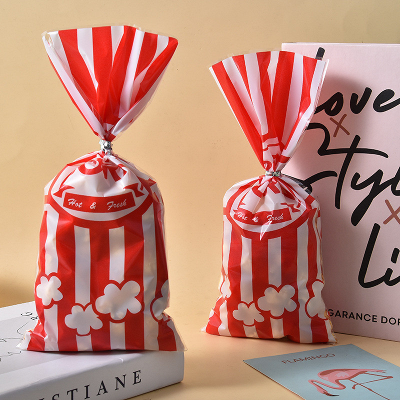 50 ชิ้น Popcorn กระเป๋าพิเศษ Popcorn กล่องถุงกระดาษ Popcorn คอนเทนเนอร์ Popcorn Goodie กระเป๋า