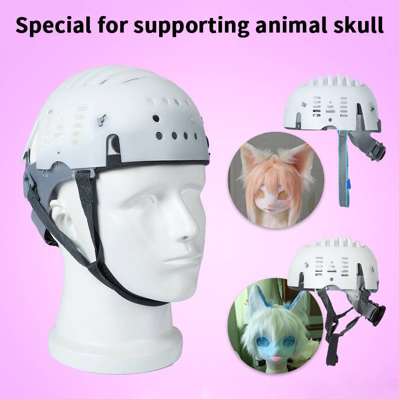 TYN Furry เครื่องแต่งกาย Fursuit Kigurumi Skull Headwear Breathable Anti-collision หมวกกันน็อกเกราะป
