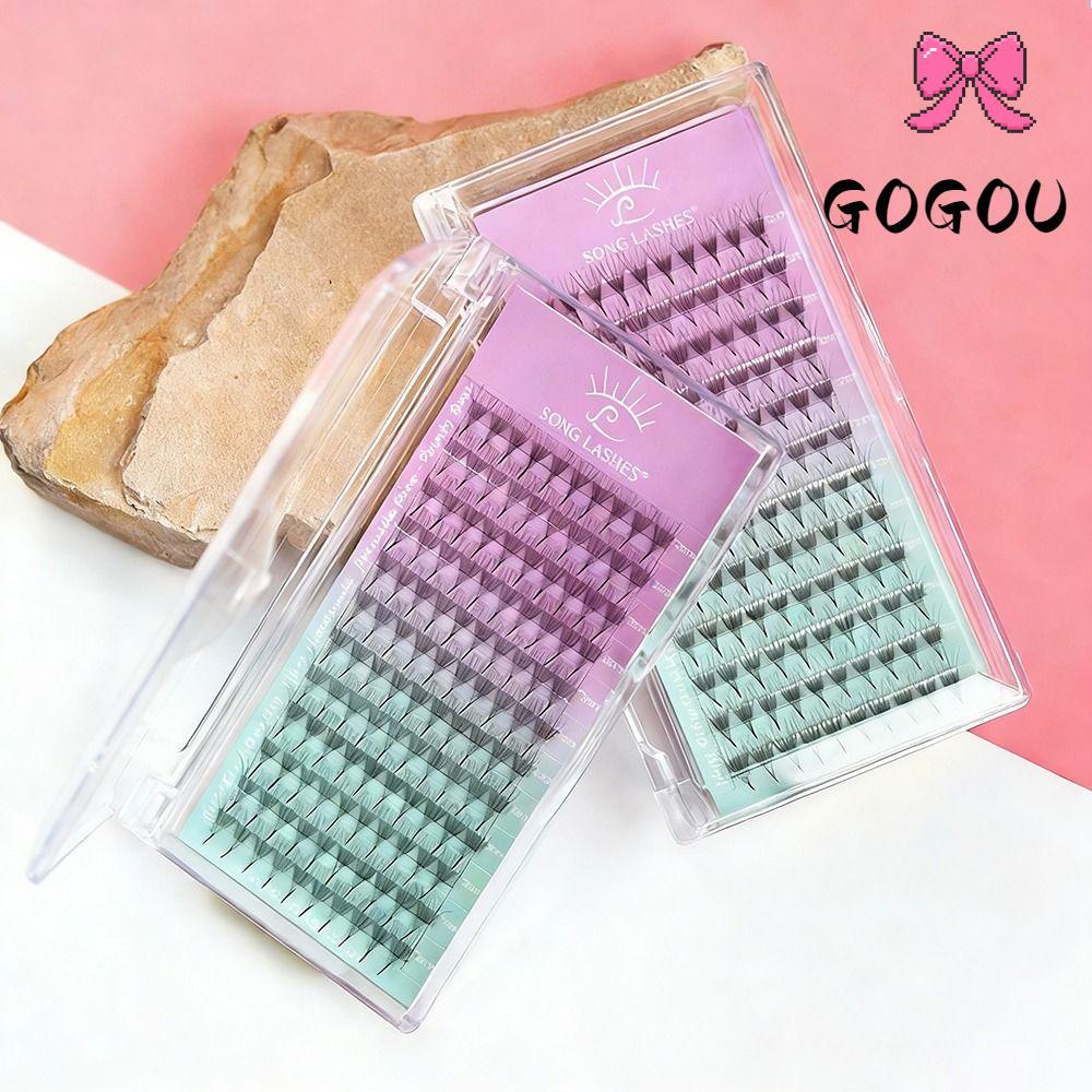 GOGOU ขนตาปลอม, 8D Volume Sharp ขนตาปลอมบาง, ผลิตภัณฑ์เสริมความงาม PBT วัสดุ 6D Volume Grafting Eyel