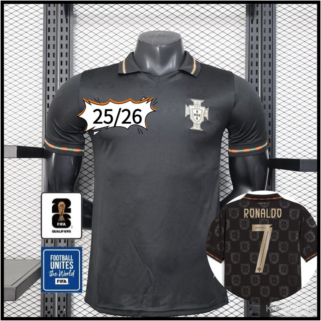 เสื้อยืดที่ระลึกรุ่นพิเศษของ Eusebio ของโปรตุเกส 2025-2026 ซีซั่น - Player Edition