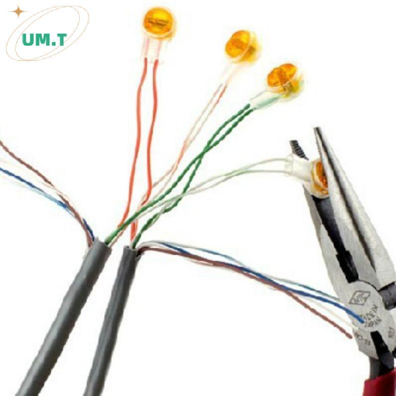 UM.T 200 ชิ้น Rj45 Connector Crimp การเชื่อมต่อ Terminals K1 Connector สายไฟกันน้ํา