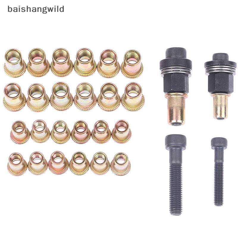 Bwth M6 M8 คู่มือ Rivet Nut สแตนเลส Hex คอลัมน์ถั่ว AM6SS AM8SS DIY Jelly