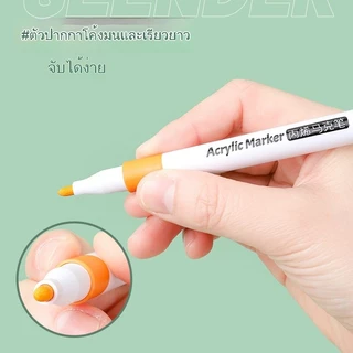 NK ปากกาอะคริลิค ปากกามาร์กเกอร์อะคริลิค 12/18/24/36/48/60สี สามารถเขียนบนแก้ว พลาสติก หรือโลหะได้ Acrylic marker pen