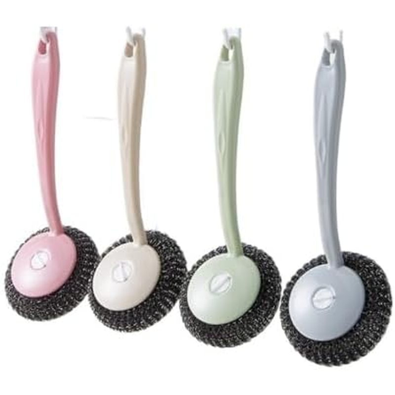 Pot Brush Cleaning Ball Kitchen Does Not Drop Wire Washing Pot Brush Dish Brush Household Cleaning B