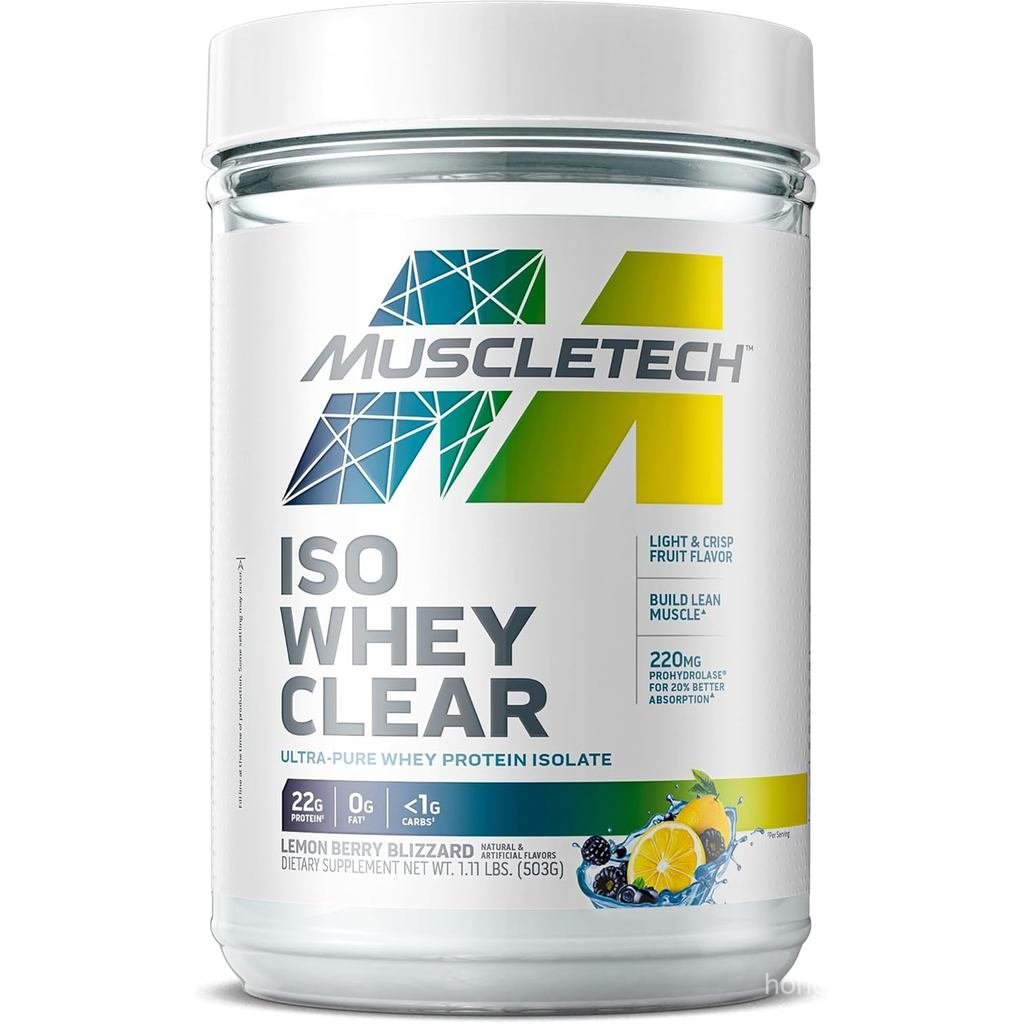 MuscleTech Whey Protein Powder Clear Whey Protein Isolate Whey Isolate Protein Powder for Women & Me