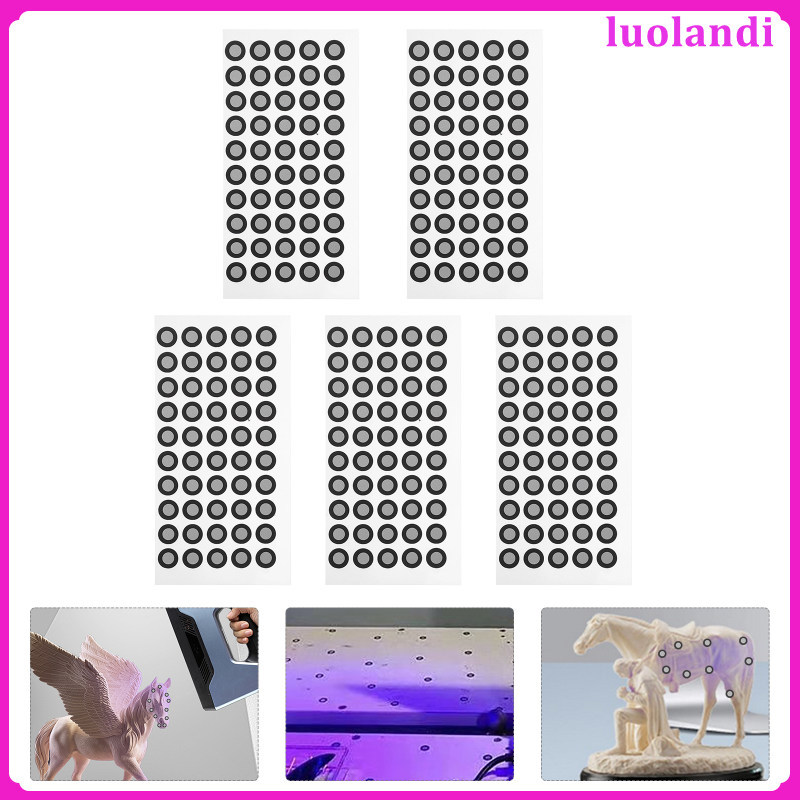 5 แผ่น Reflector 3d Scanner Markers สะท้อนแสงสําหรับ Lidar Track Dot สติกเกอร์ luolandi