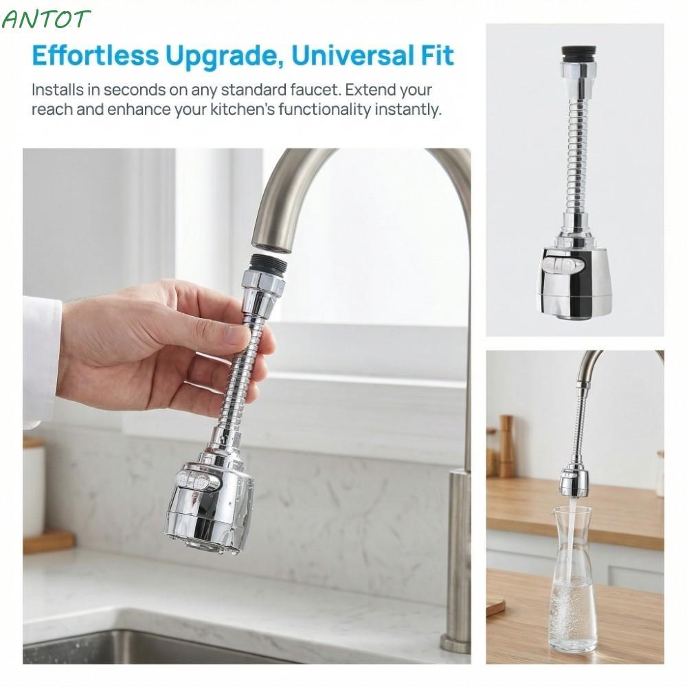 เครื่องกรองน้ํา ANTOT, Booster Filter Type Tap Sprayer, ประสิทธิภาพสูงหมุนได้ Universal Fit Splash P