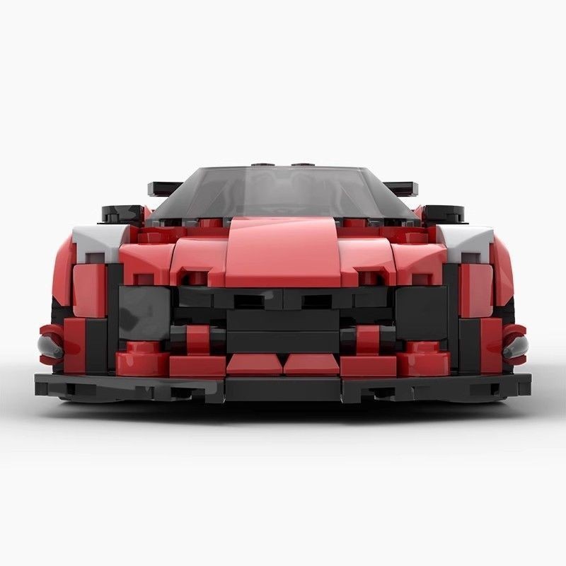 มอค-127760บล็อกตัวต่อเข้ากันได้กับ Lego C8 Chevrolet Corvette Z06 ของเล่นสร้างสรรค์รถสปอร์ต 005
